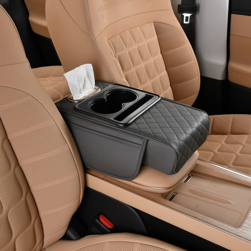 BowLift | Premium Car Center Console Armrest Cushion with Storage