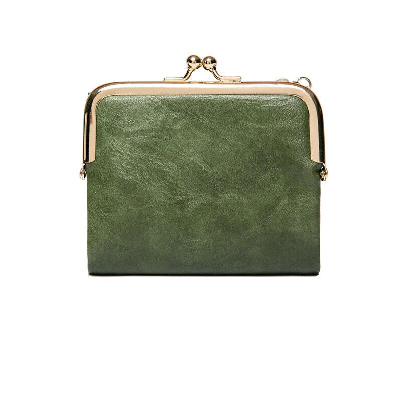 BowLift | Wallet Purse | Vintage Kiss Lock Small PU Leather