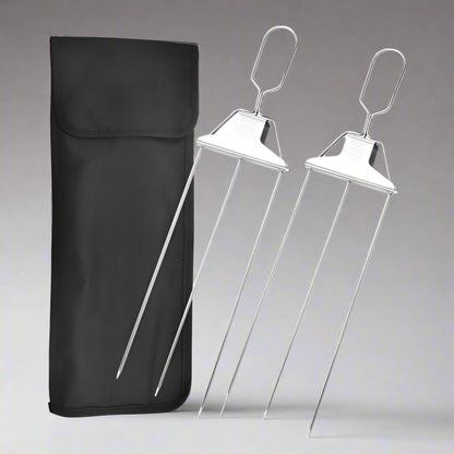 BowLift | Stainless Steel BBQ Skewers Triple Grill Tool