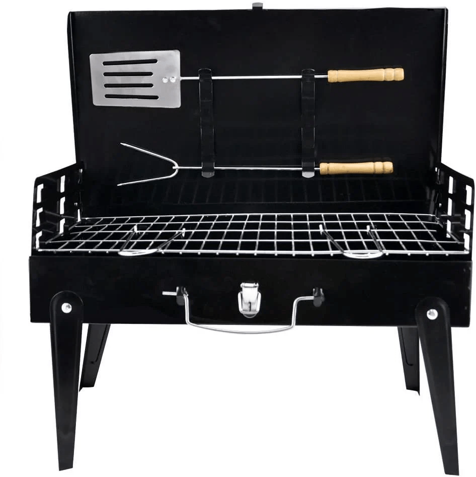 Skanto | Grillmate Fold – Foldable Steel Suitcase Grill for Garden, Camping & Outdoor BBQ