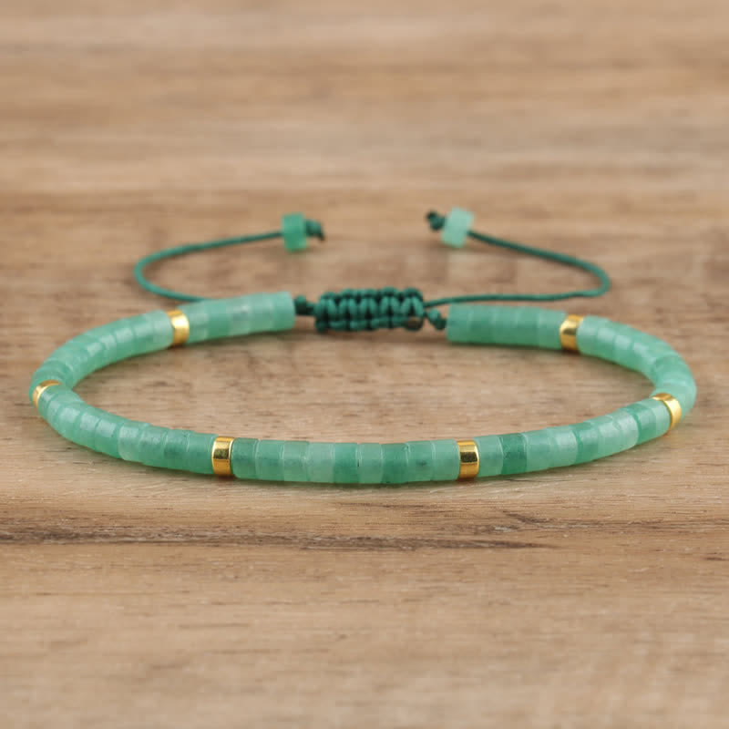 Skanto | Braided bracelet with 2,4 mm natural stone beads – Seraphina