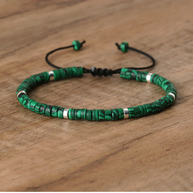 Skanto | Braided bracelet with 2,4 mm natural stone beads – Seraphina
