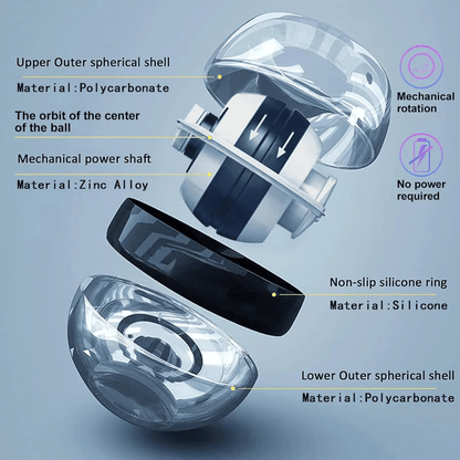 Skanto | Gyropower Self-Powered Forearm Trainer – Gyroscopic Hand Gripper for Grip Strength and Wrist Training