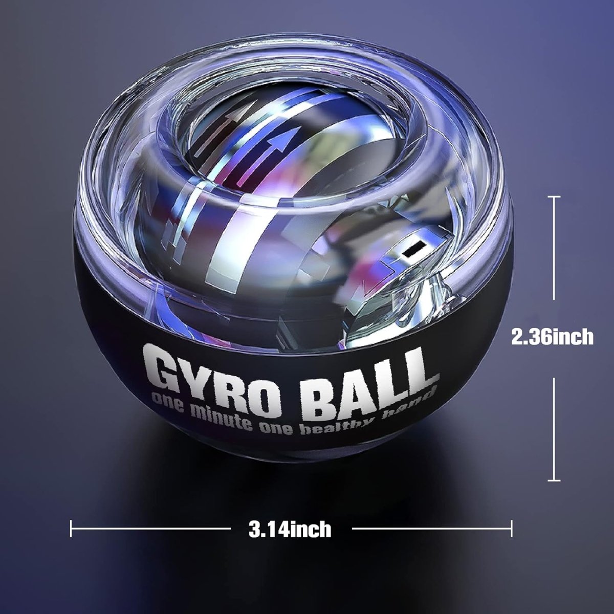BowLift | Gyropower Self-Starting Forearm Trainer – Gyroscopic Hand Exerciser for Grip Strength and Wrist Training