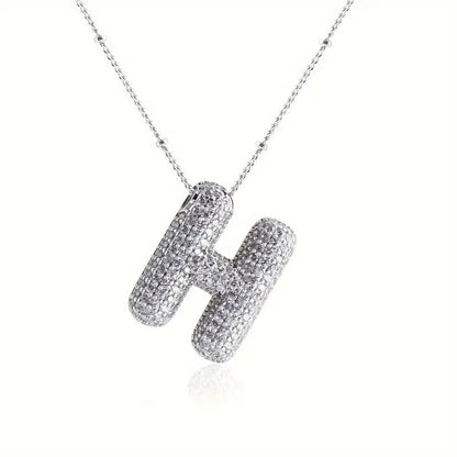 Skanto | Alphabet Diamond Pendant Necklace