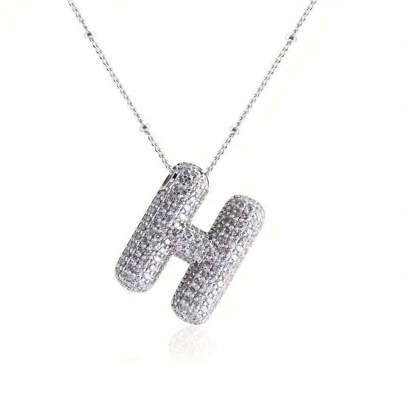 Skanto | Alphabet Diamond Pendant Necklace