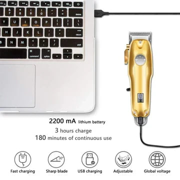 BowLift | Professional Hair Clippers for men gold Set | Gold Hair Clippers Cordless
