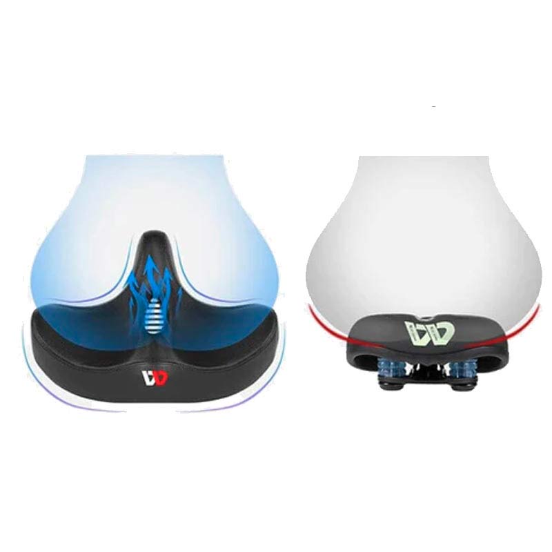 BowLift | RideEase - Extra Wide & Breathable Comfortable Bike Saddle, Ergonomic Bicycle Seat