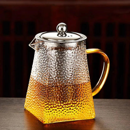 Hammer Glass Teapot with Stainless Steel Filter Heat Resistant Teapots | Skanto