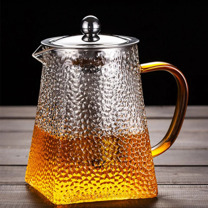 Hammer Glass Teapot with Stainless Steel Filter Heat Resistant Teapots | Skanto