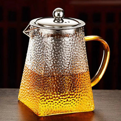 Hammer Glass Teapot with Stainless Steel Filter Heat Resistant Teapots | Skanto