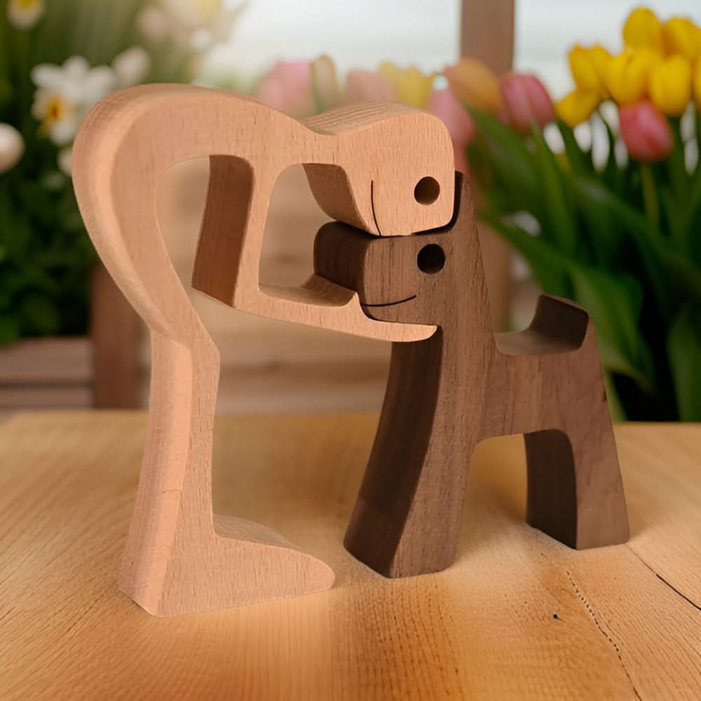 Skanto | Handmade Dog and Human Figure