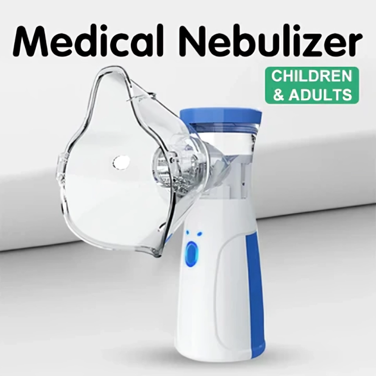 Portable, silent nebulizer inhaler