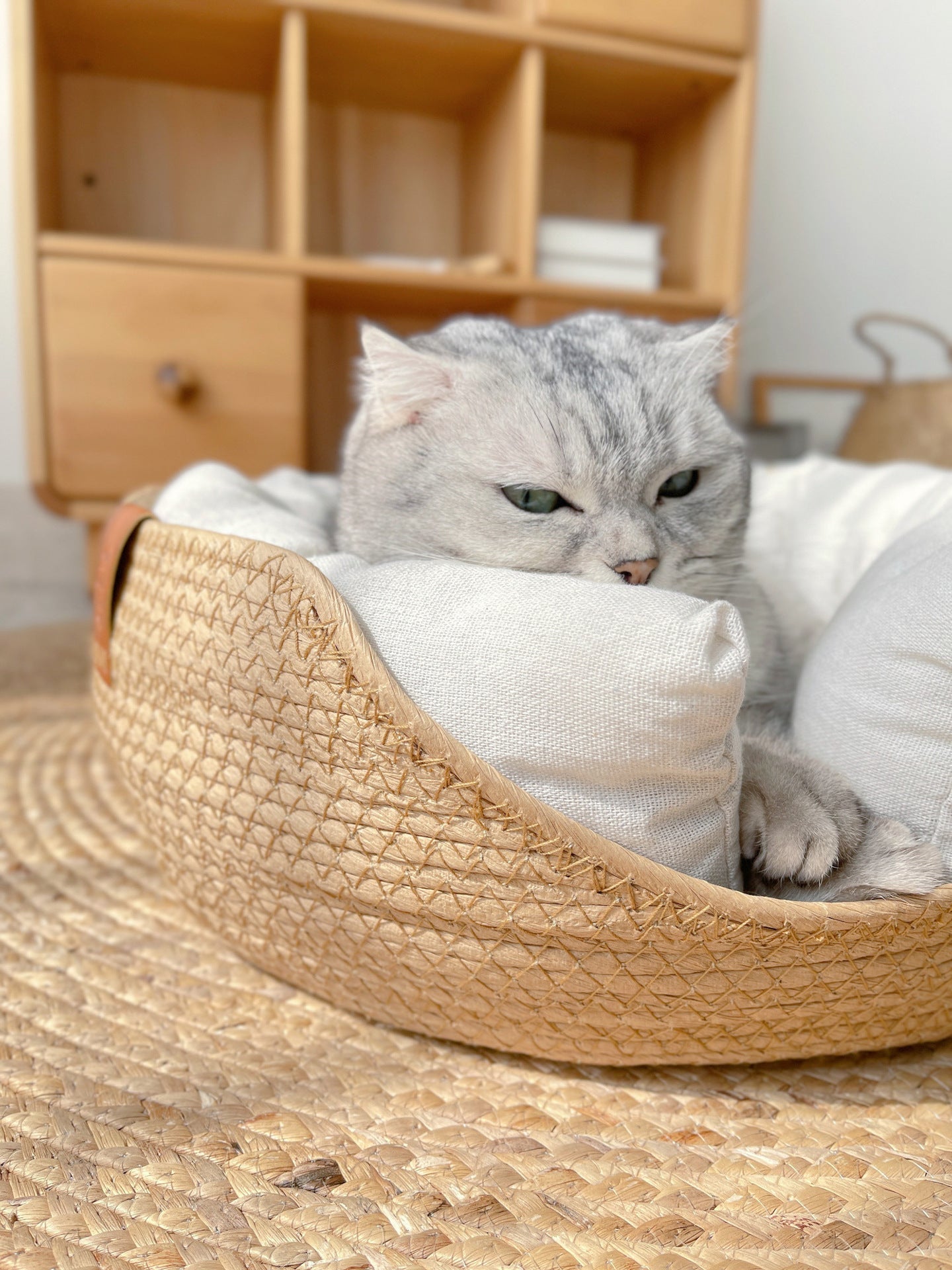 Handmade Comfortable Cat Bed - LuxeSnooze Bowlift