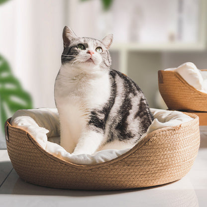 Handmade Comfortable Cat Bed - LuxeSnooze Bowlift