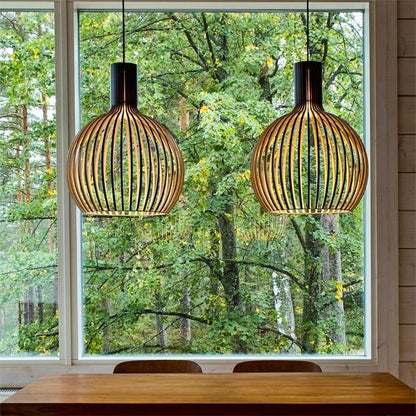BowLift | Handmade Wooden Pendant Lamp - RustikAura