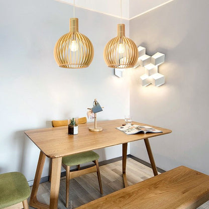 BowLift | Handmade Wooden Pendant Lamp - RustikAura