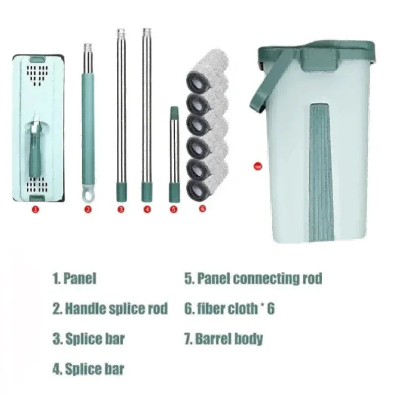Skanto | Hands-Free Flat Mop with Bucket - FlexiMop