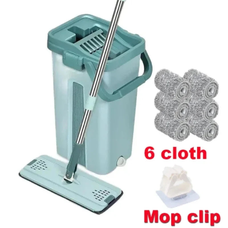 Skanto | Hands-Free Flat Mop with Bucket - FlexiMop