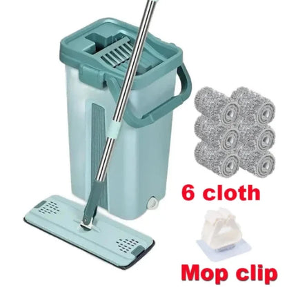 Skanto | Hands-Free Flat Mop with Bucket - FlexiMop