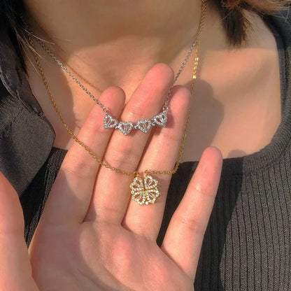 Skanto | Heart Necklace with Crystals