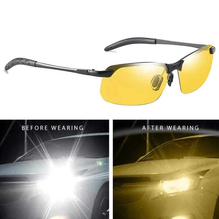 Skanto | Night Driving Glasses | Yellow Lenses to Reduce Glare and Eye Strain for Safer Night Drives