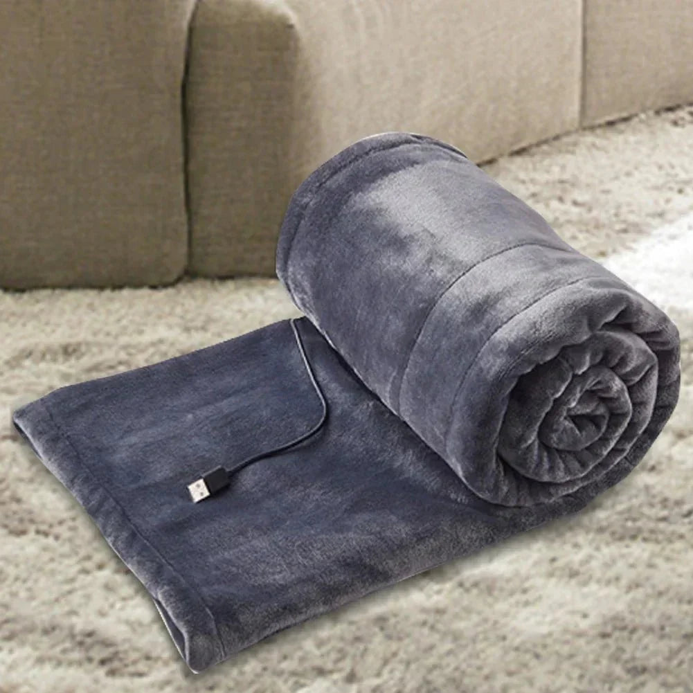 Skanto | Heatease USB Heated Blanket – Portable 3-Level Warming Throw for Home, Office, and Travel Comfort