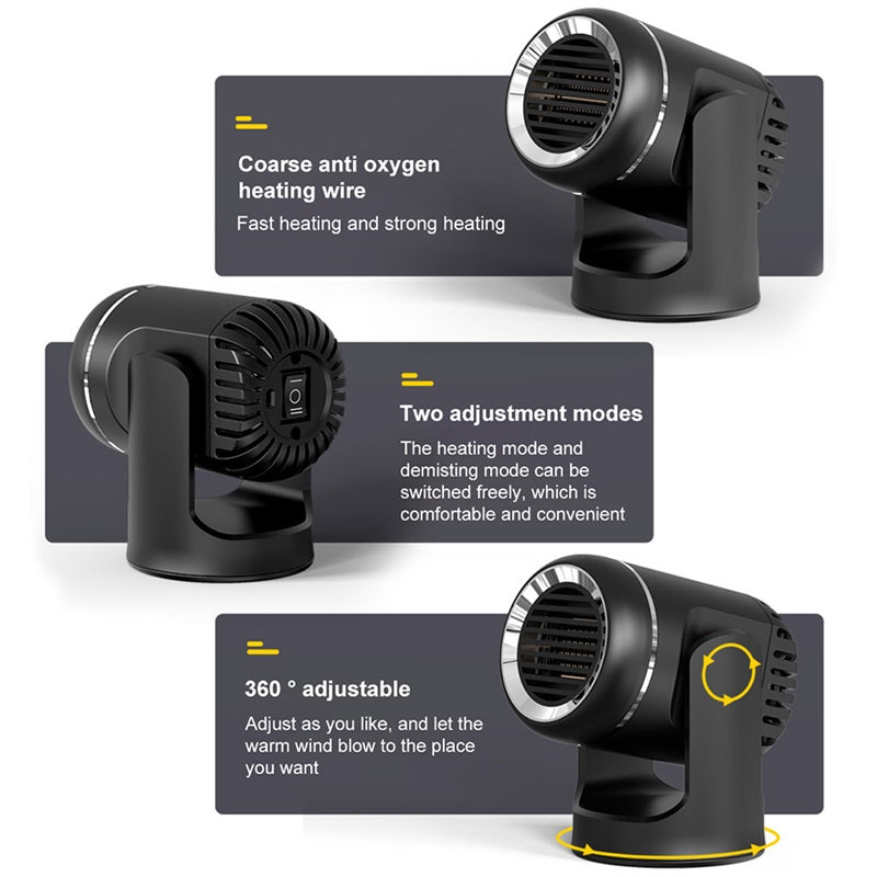 Skanto | 12V Portable Car Heater with 360° Rotation & Overheating Protection