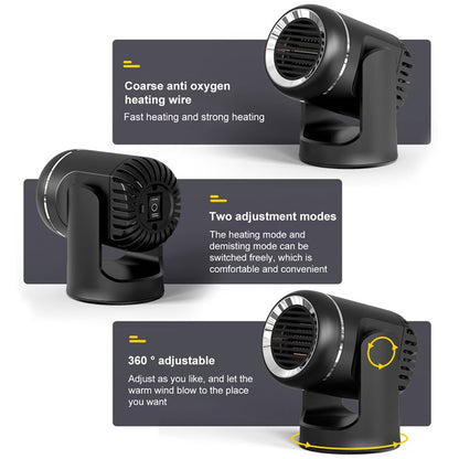 Skanto | 12V Portable Car Heater with 360° Rotation & Overheating Protection