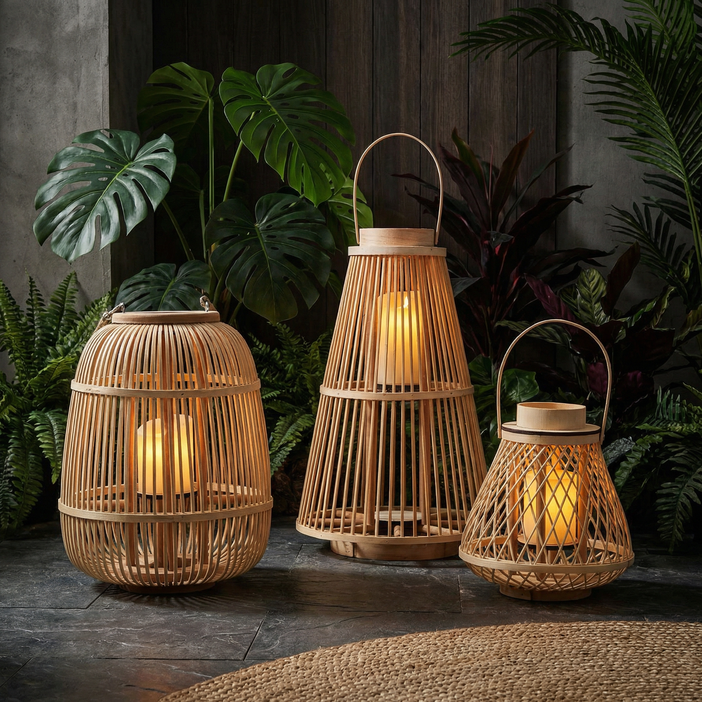 Rattan Lanterns Bowlift