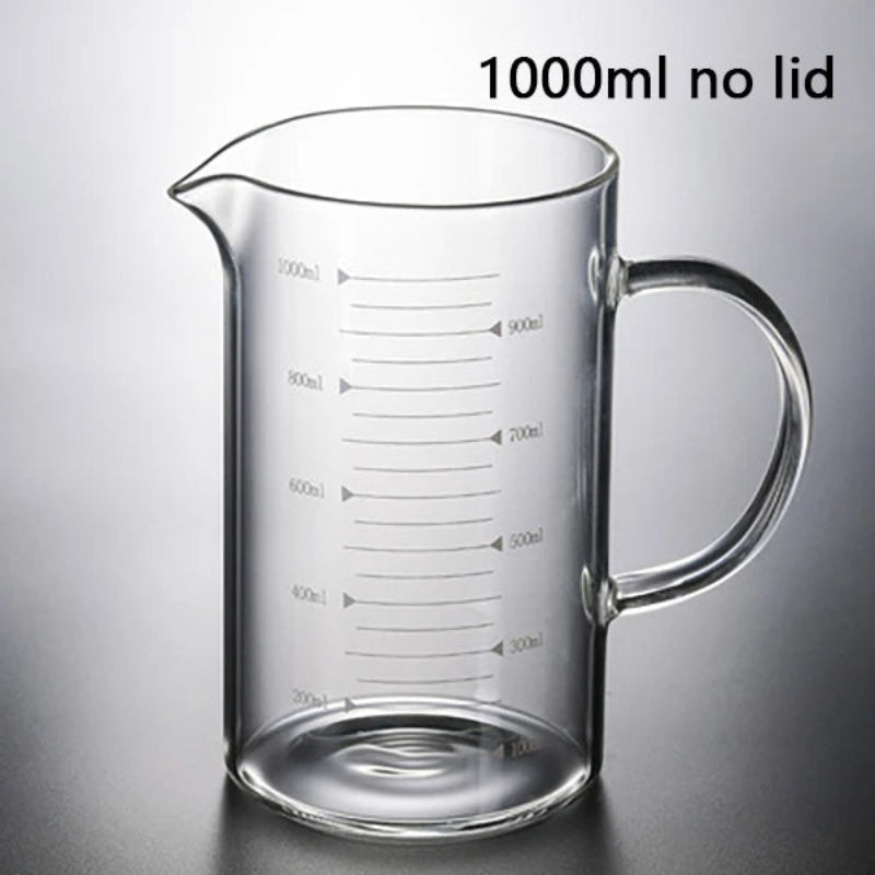 High borosilicate glass measuring cup for baking and cooking | Karnz