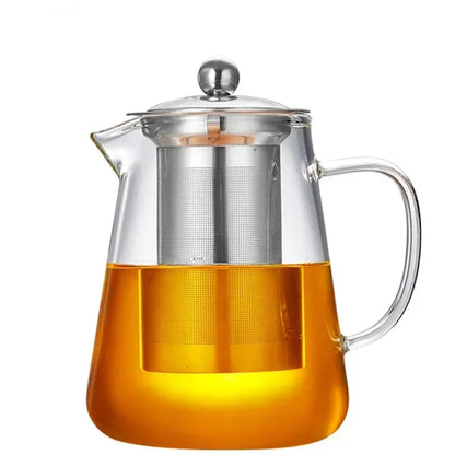 High Borosilicate Glass Teapot Heat Resistant Transparent Teaware | Bowlift