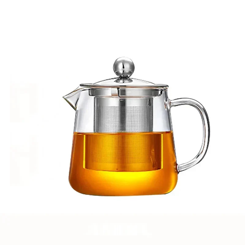 High Borosilicate Glass Teapot Heat Resistant Transparent Teaware | Bowlift