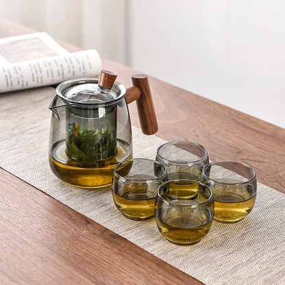 High Borosilicate Glass Teapot Heat Resistant Transparent Teaware | Bowlift
