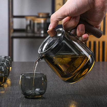 High Borosilicate Glass Teapot Heat Resistant Transparent Teaware | Bowlift