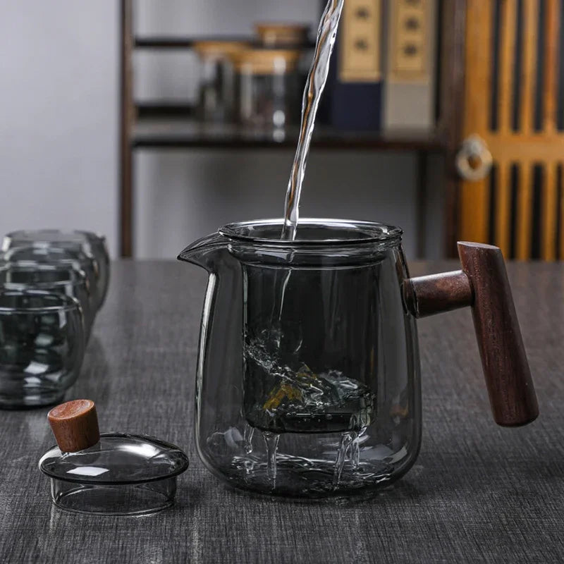 High Borosilicate Glass Teapot Heat Resistant Transparent Teaware | Bowlift