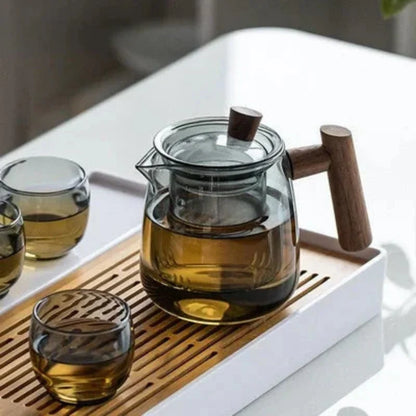 High Borosilicate Glass Teapot Heat Resistant Transparent Teaware | Bowlift