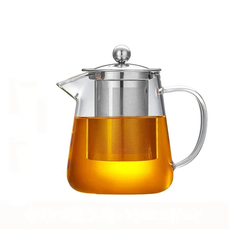 High Borosilicate Glass Teapot Heat Resistant Transparent Teaware | Bowlift