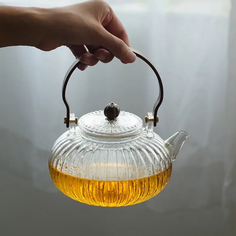 High Borosilicate Glass Teapot Heat Resistant Transparent Teaware | Bowlift