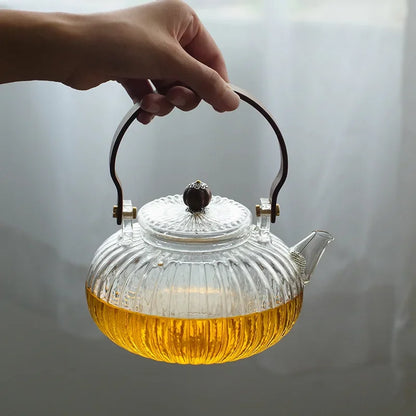High Borosilicate Glass Teapot Heat Resistant Transparent Teaware | Bowlift