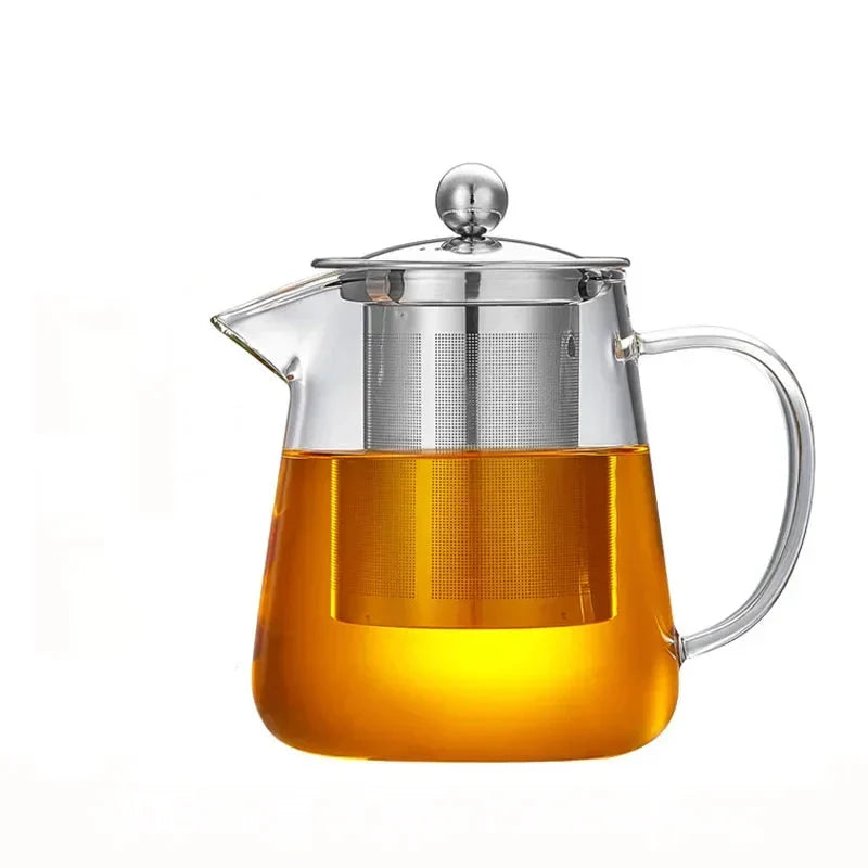 High Borosilicate Glass Teapot Heat Resistant Transparent Teaware | Bowlift