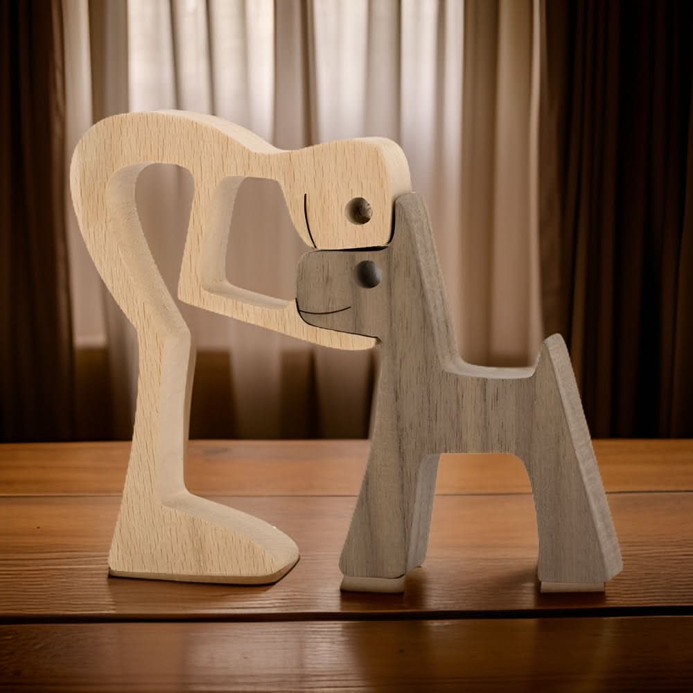Skanto | Handmade Dog and Human Figure