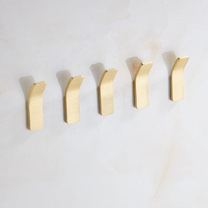 Skanto | Golden Wall Hooks – Luxurious Brass Coat Hooks for Hallway and Bedroom