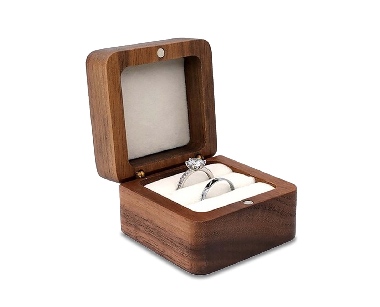 Skanto | Wooden Box | Wooden Jewelry Box, Ring Box, Earring Box