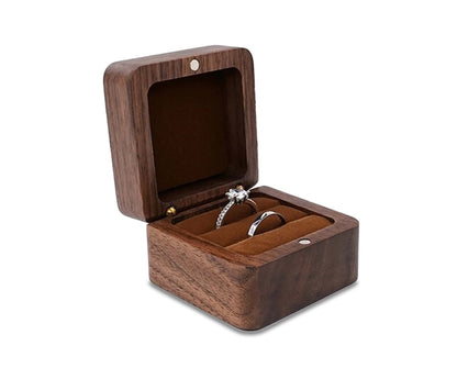Skanto | Wooden Box | Wooden Jewelry Box, Ring Box, Earring Box