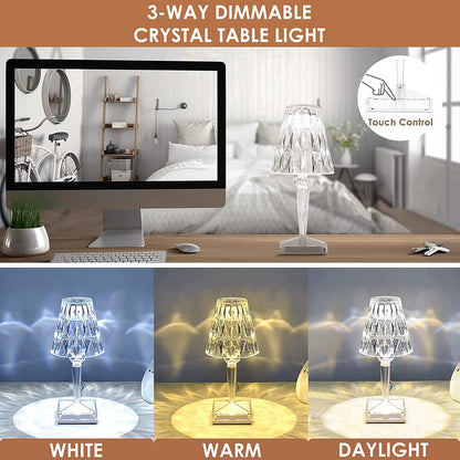CrystaLamp - Diamond Crystal LED Table Lamp