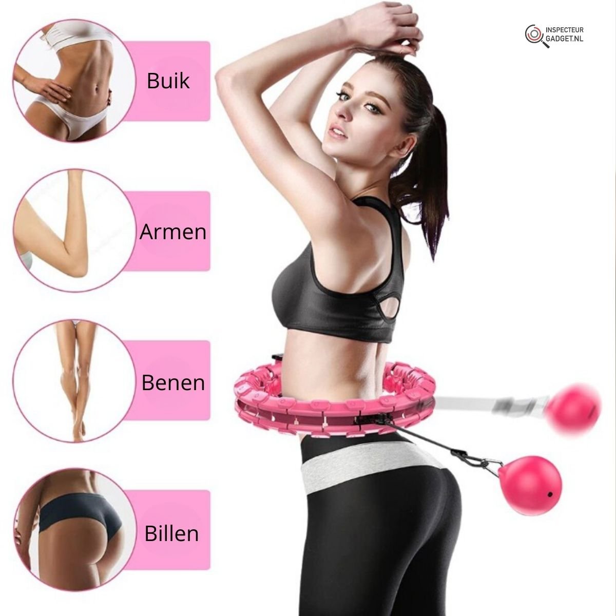 Skanto | Hula Fitness Weighted Hoop – Adjustable Smart Hoop for Full Body Workout