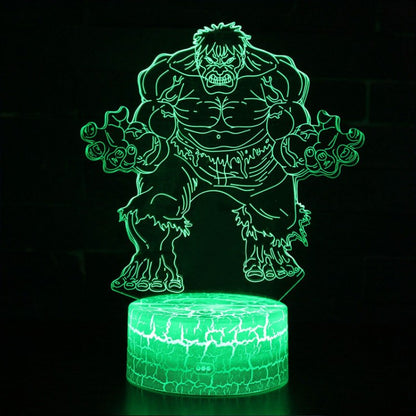 3D Lamp Marvel Hulk | Kalsten
