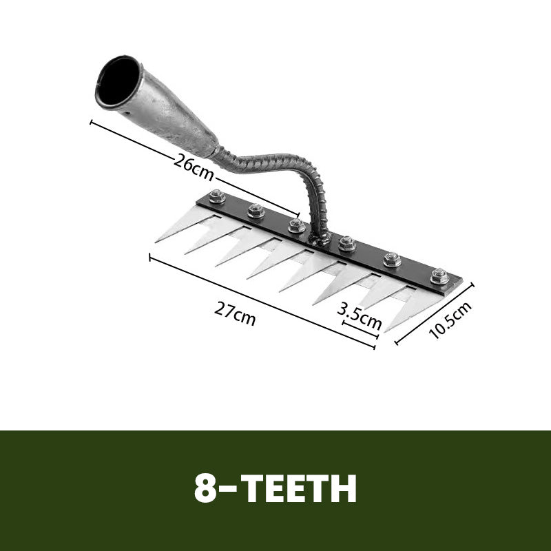 Skanto | Garden Tooth Expert – Versatile Carbon Steel Rake for Precision Work