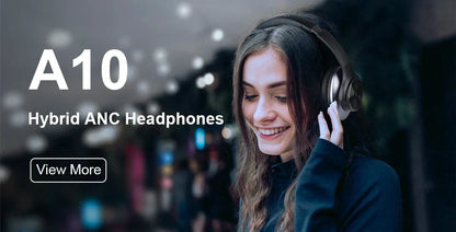 Oneodio Pro 10 Headphones - ANC TWS Noise Cancelling HiFi Stereo Dynamic DJ Studio Monitor Headset